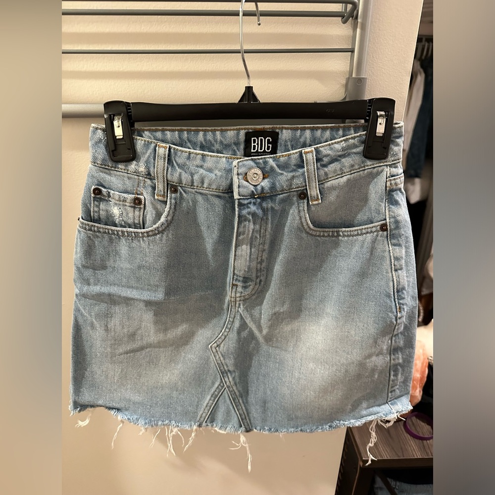 Urban Outfitters Blue Mini Denim Skirt